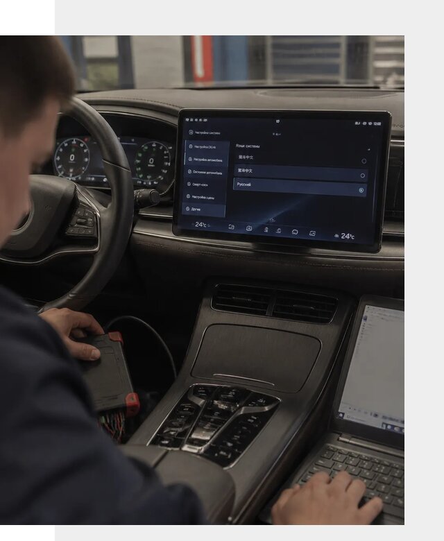Русификация автомобиля BYD HAN для эксплуатации в Междуреченске